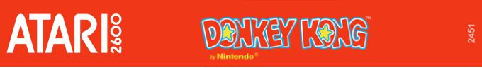 Donkey Kong [Coleco] logo for Atari 2600